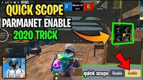 Pubg Mobile Lite Quick Scope Enable Surf 1 Minute Me | How To Quick Scope Enable ln Pubg lite PAAT 1