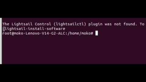 How to fix AWS CLI (linux) - The Lightsail Control (lightsailctl) plugin was not found