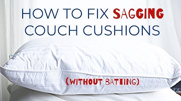 HOW TO PLUMP SOFA PILLOWS WITHOUT BATTING