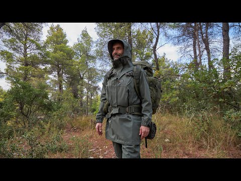 Camping in the rain, lightning, thunder, sage tea, bushcraft.