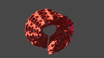 Gyroid minimal surface ( Grasshopper - Batwing ).