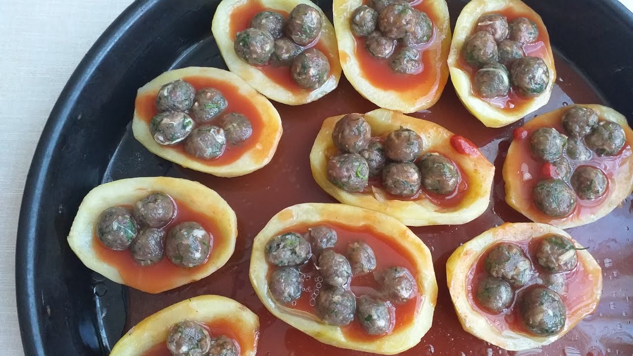PATATES ÇANAĞINDA MİSKET KÖFTE TARİFİ/ANA YEMEK/PATATES ÇANAĞINDA KÖFTE NASIL YAPILIR?