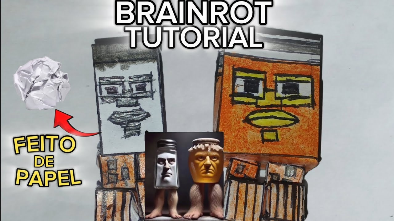Garama Papercraft Como fazer o MINI GARAMA e MEDUNDUND de papel - BRAINROT DE PAPEL ...