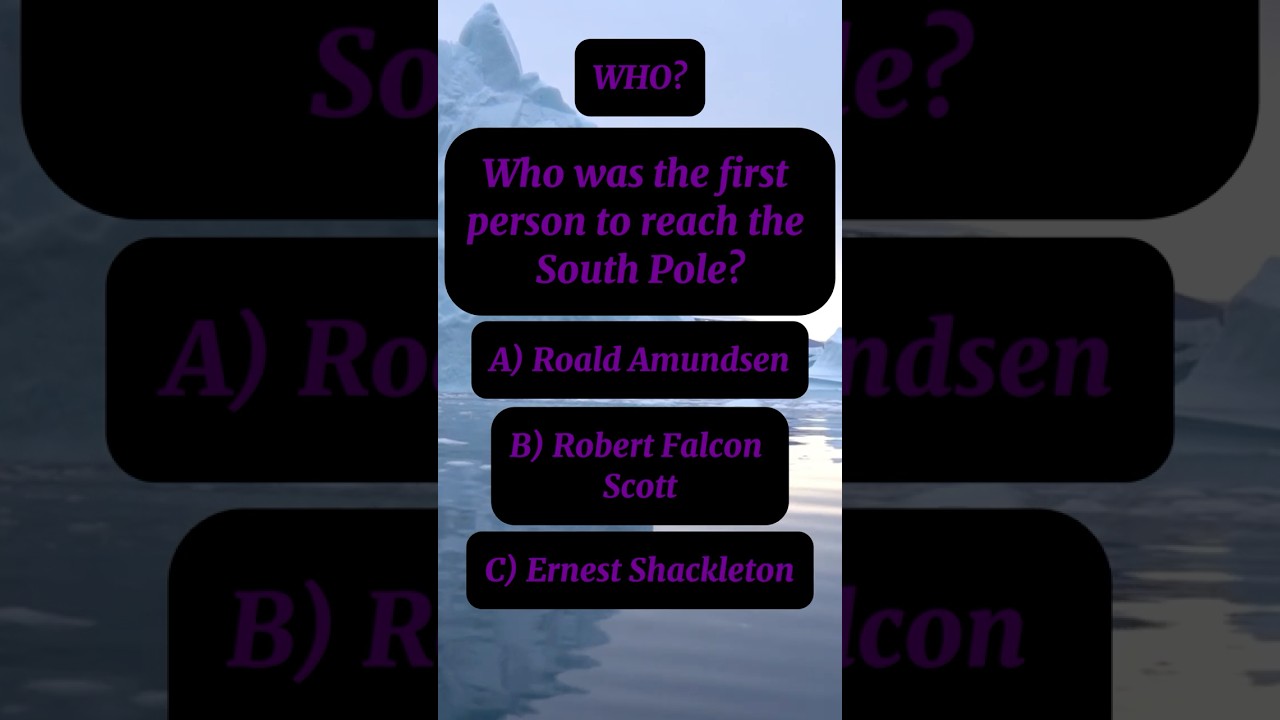 Who was the first person to reach the South Pole? 