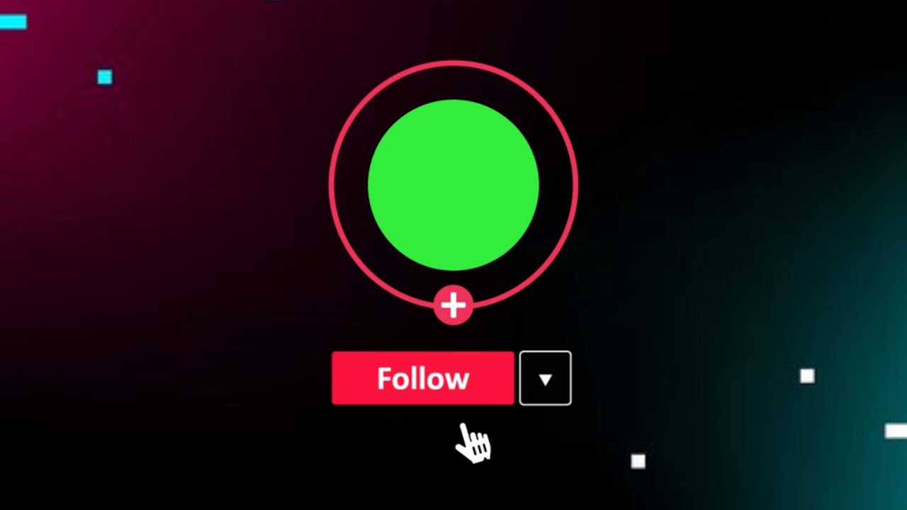 TikTok Follow Button Green Screen  Free Download