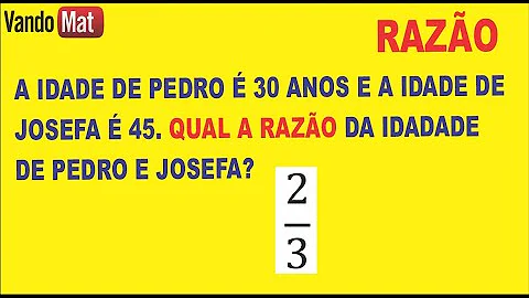 Como calcular a razão entre duas massas?