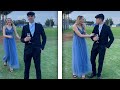 Long distance girlfriend surprises her partner at prom