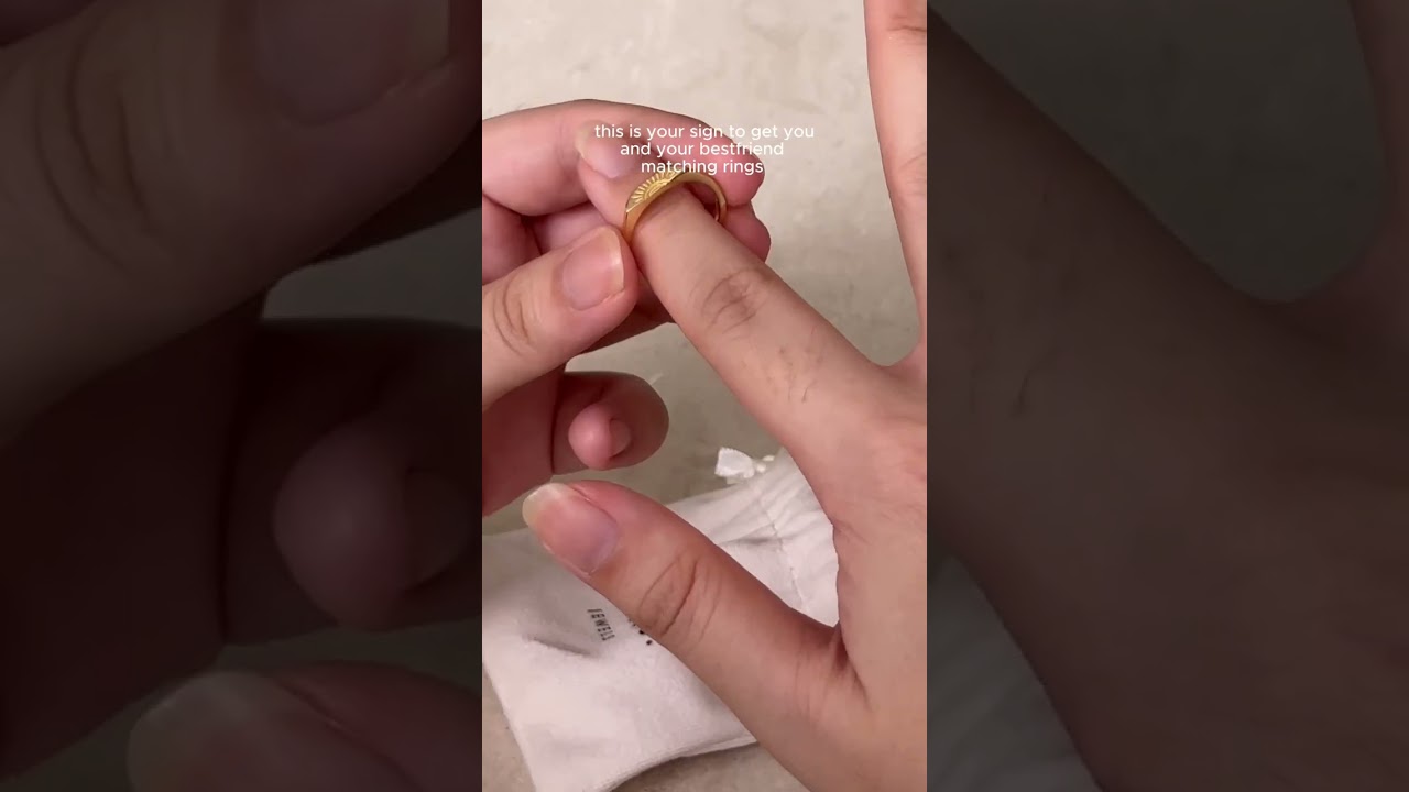 New matching sun and moon ring for friends or couples. 🌞🌑