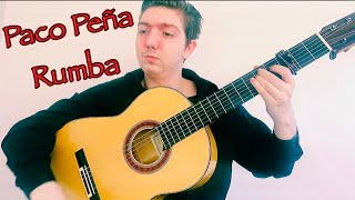 How to Play Paco Peña Style Rumba - Easy Flamenco Guitar Lesson for Beginners