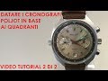 Datazione quadranti cronografi Poljot - Tutorial 2 di 2