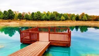 The DIY Floating Dock has been AWESOME! - Fall Pond Update