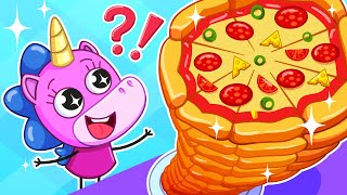Моя Вкусная Пицца! | Готовим Пиццу и Учим Фигуры 🍕😋 | Крошка Мими🦄