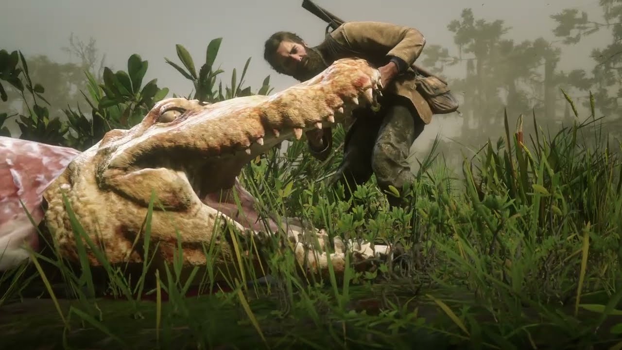 Red Dead Redemption 2 - Hunting Legendary Bull Gator