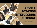 How to do 2 Point Rotation Interlocking Tutorial for Microlocs or Dreads | Detailed Loc Maintenance