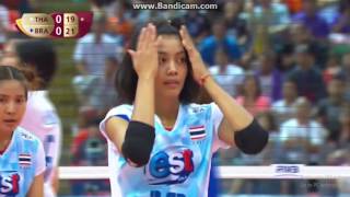 [Highlight] Ajcharaporn Thailand vs Barzil - Finals FIVB Volleyball World Grand Prix 2016