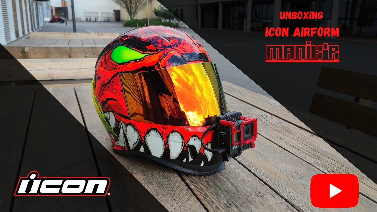 UNBOXING D'UN CASQUE PEU COMMUN ! ICON AIRFORM MANIK'R RED !! - YouTube