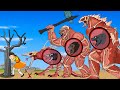 If Attack On Titan Godzilla vs Kong - Skullcrawler Playing Squid Game Animation | 어몽어스 오징어 게임