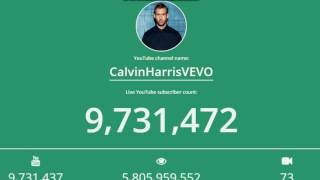 calvinharrisvevo subscriber count!