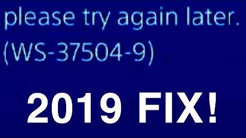 PS4 (WS-37504-9) FIX