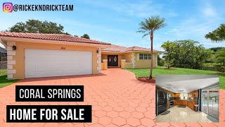 561-349-4371 l 3931 Nw 108th Dr, Coral Springs, FL 33065 Home For Sale l Rick Kendrick Team