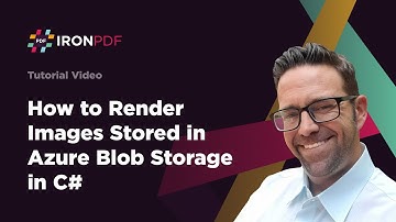 How to Render Images Stored in Azure Blob Storage in C# | IronPDF