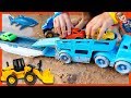 Car Toy Videos for Kids - Construction Trucks Make Road for Car Carrier + Monster Truck Tow Truck Car Toy Videos for Kids - Construction Trucks Make Road for Car Carrier + Monster Truck Tow Truck