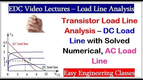 Transistor Load Line Analysis – DC Load Line with Solved Numerical, AC Load Line in Hindi