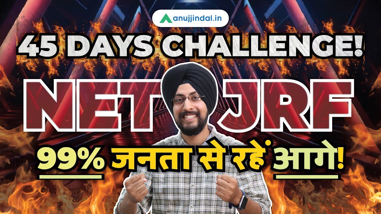 UGC NET JRF Dec 2023 45 Days Challenge | How to Crack UGC NET in First ...