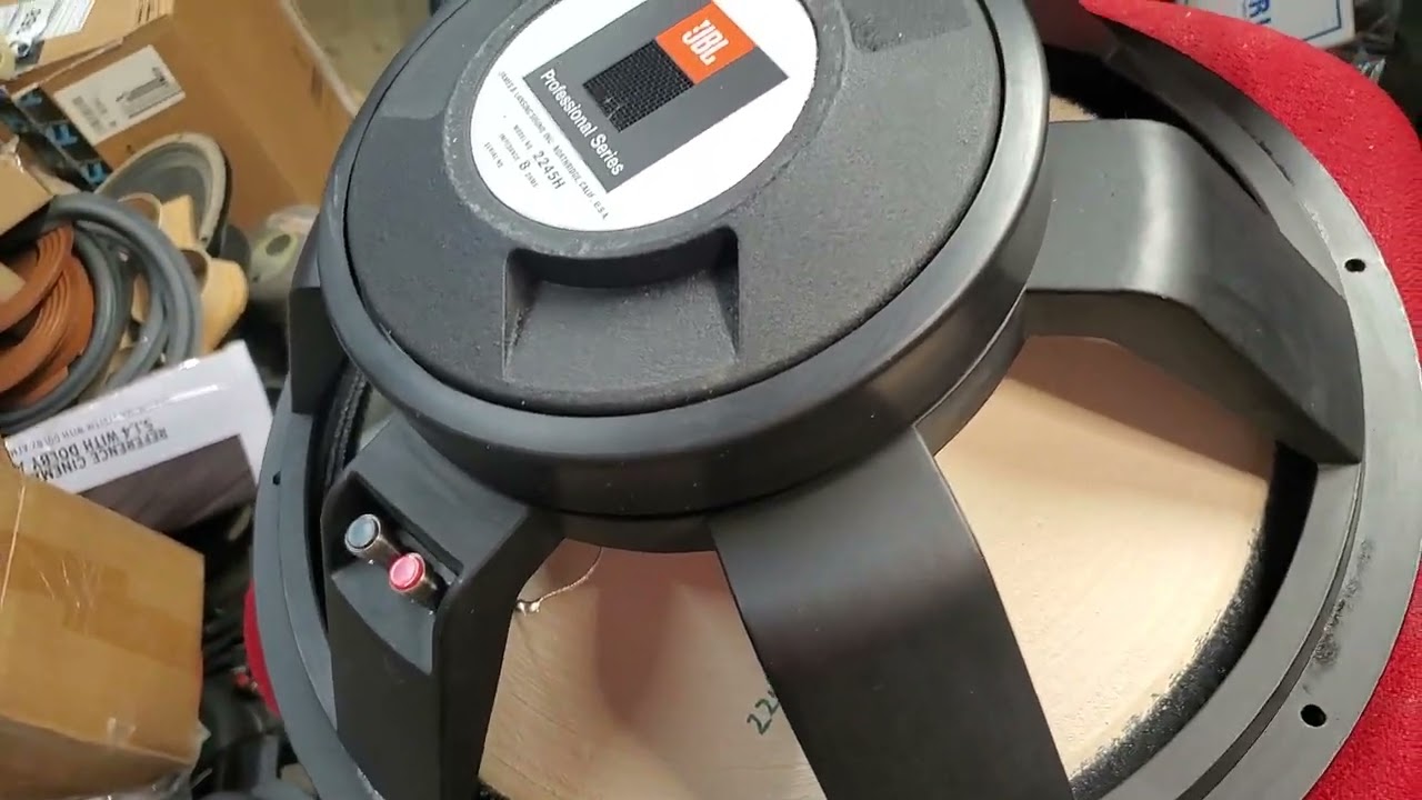 JBL 2245H upgraded to 2246H No-Rot subwoofer, by Upland