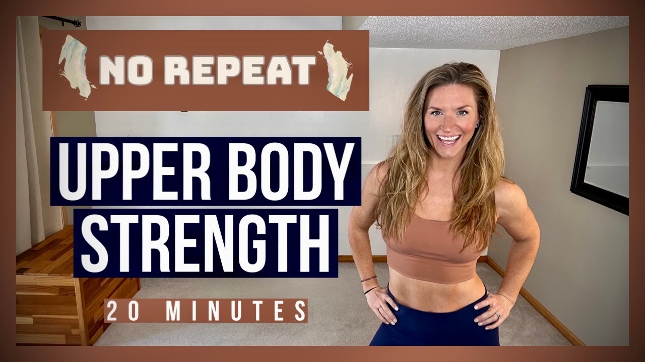 No Repeat LIFTED Upper Body Dumbbell Strength Workout // 20 Minute At ...