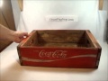 Wooden Coke Coca-Cola Soda Bottle Crate Wooden Coke Coca-Cola Soda Bottle Crate