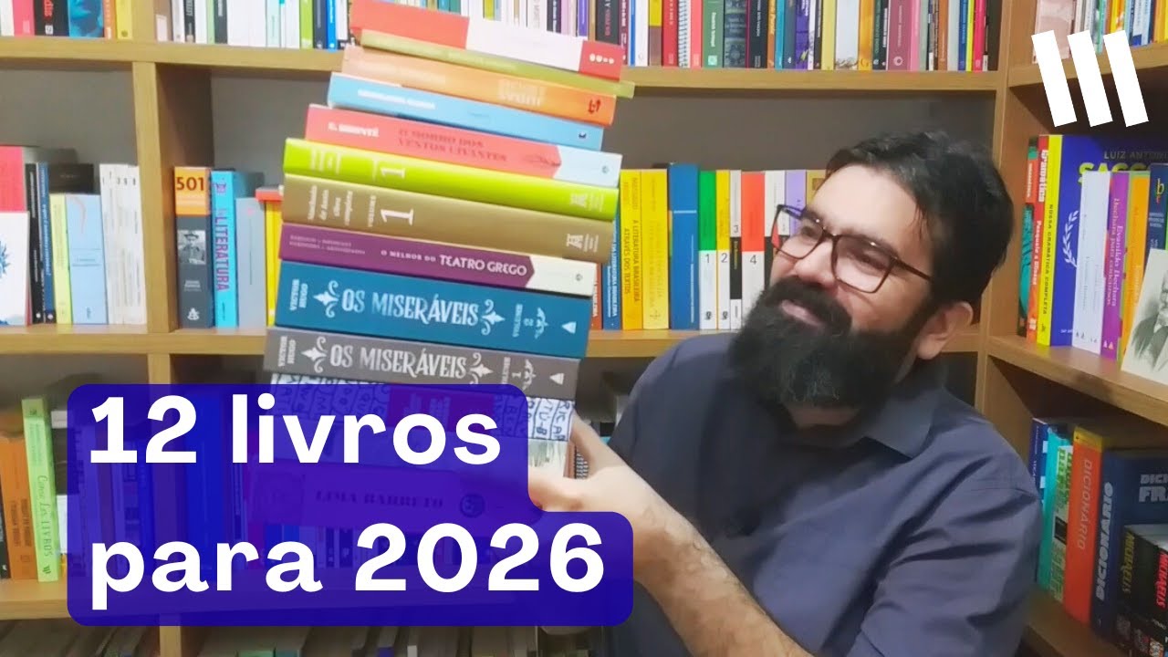 12 livros para 2026 | Literatura brasileira e estrangeira