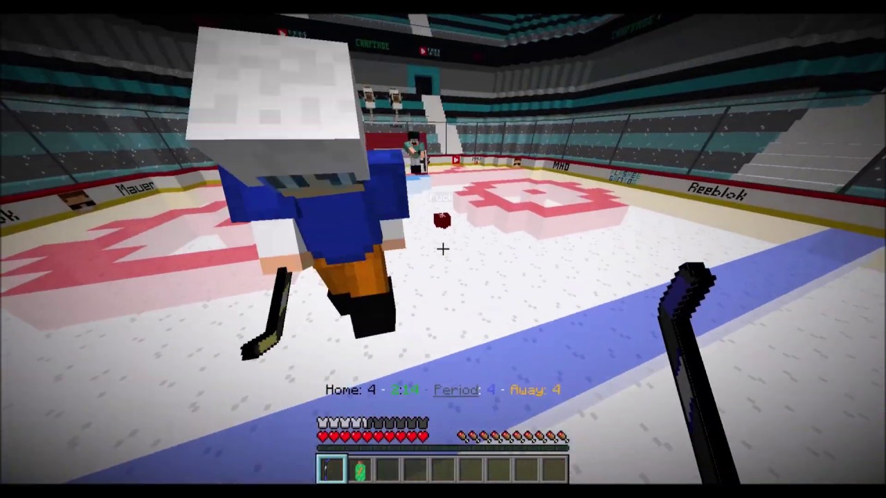 Minecraft Blockey Hockey Game 5 OVERTIME!!!!!!! YouTube