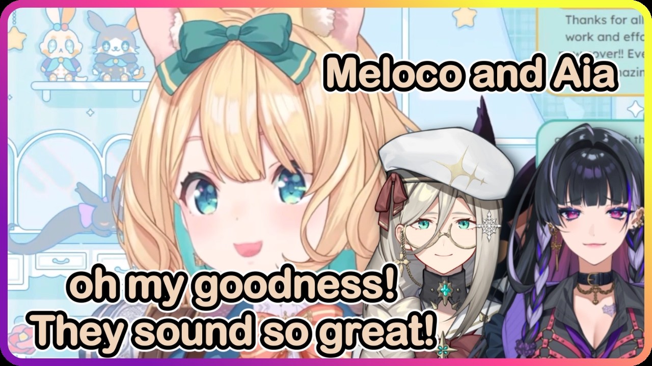 Millie is really impressed with Aia and Meloco on their new cover🧡
