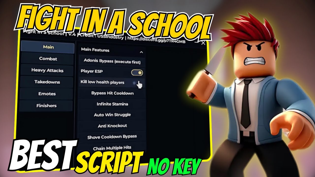[ANTIBAN] 🔥 Vortex Hub Fight In a School Game Script – Auto Slam, Auto ...