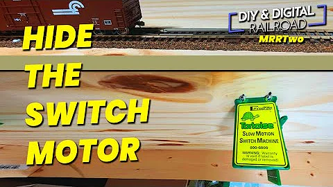 Installing Hidden Model Railroad Switch Machines