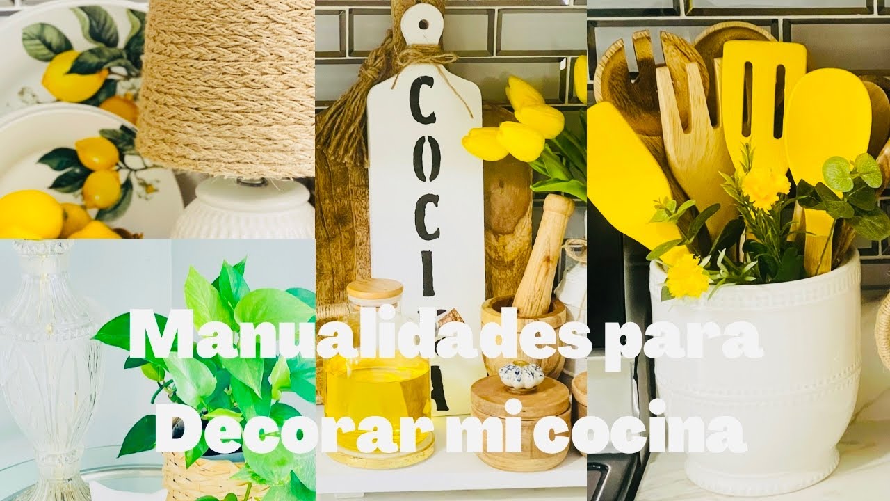 Manualidades para Decorar mi cocina fácil, bonitas y económicas - YouTube