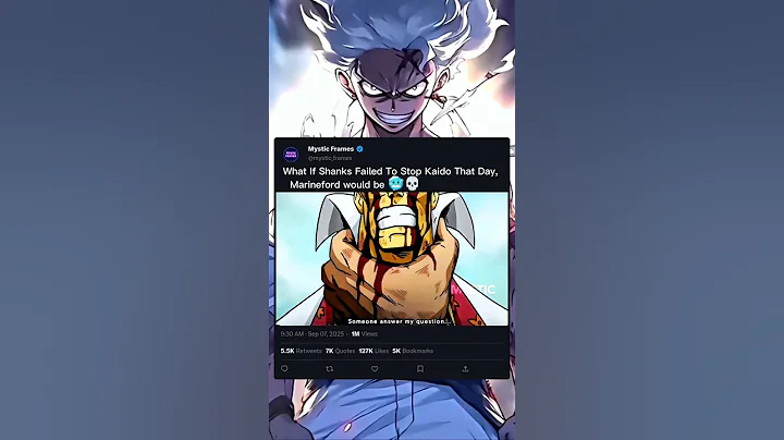 What If Shanks Failed To Stop Kaido That Day, Marineford would be 🥶💀 #anime #mysticframes #onepiece