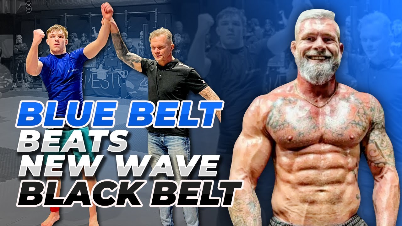 18 year old bjj blue belt beats NEW WAVE black belt 