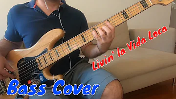 Ricky Martin Livin' La Vida Loca Bass Cover