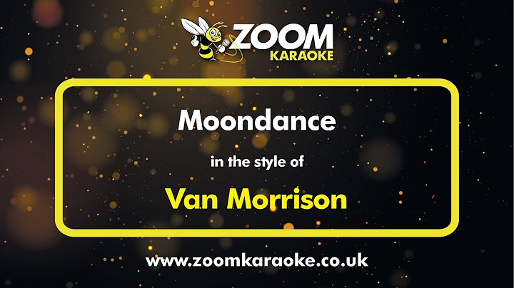 Moondance Karaoke version - Karaoke performance video thumbnail