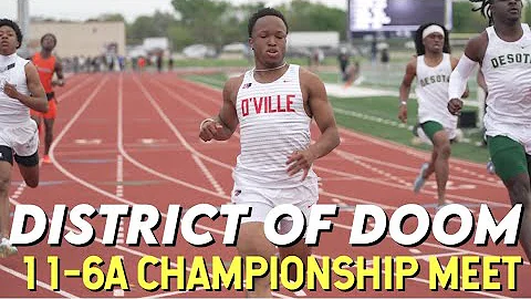 11-6A District of Doom Track Finals | Brayden Williams 100M Final | Lancaster Girls battle for crown