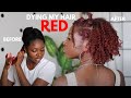 Coloring My Hair RED + Bantu Knot Hair Style | Natural Hair