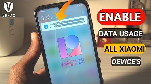 Enable Data Usage in MIUI 12 || how to show data usage in notification baar in Xiaomi Phone