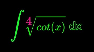 Monster Integral of  4th roots cotx dx