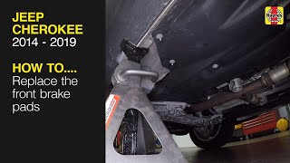 How to Replace the front brake pads on the Jeep Cherokee 2014 to 2019 Resimi
