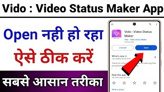 Vido Video Status Maker App Open Nahi Ho Raha Hai || Vido Video Status Maker App Nahi Chal Raha Hai screenshot 5