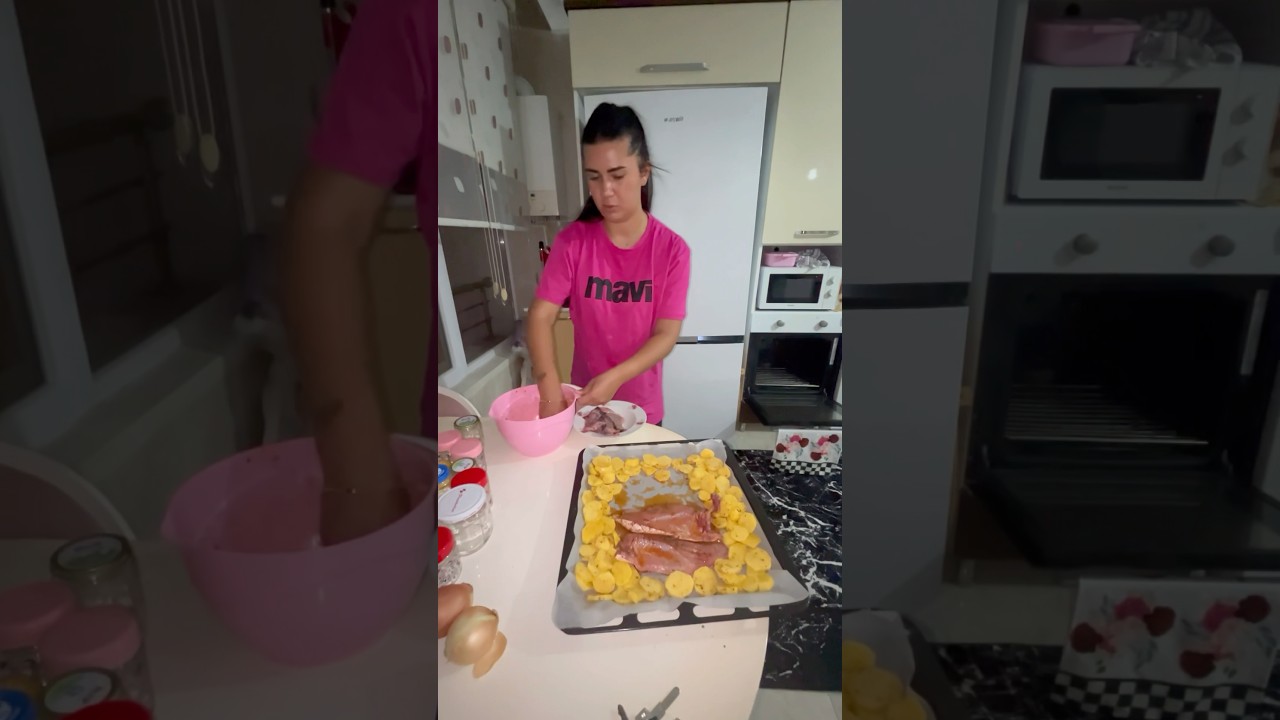 Fırında balık tarifi geldi???? #birgünüm #fırındabalık #tarif #vlog
