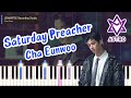 CHA EUN-WOO 'SATURDAY PREACHER' Piano Tutorial + Sheet Music (Original + Easy Key)