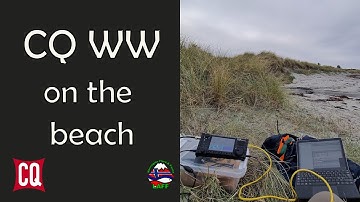 CQ WW SSB contest portable on the beach